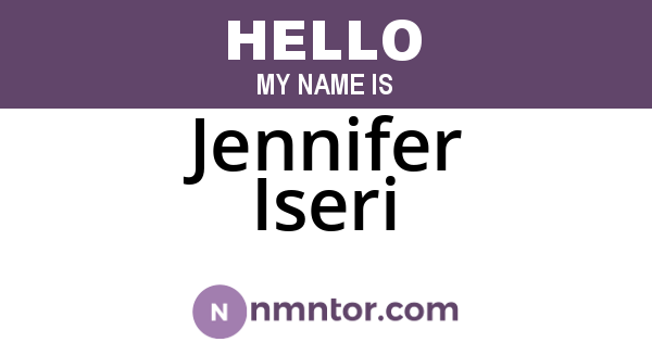 Jennifer Iseri
