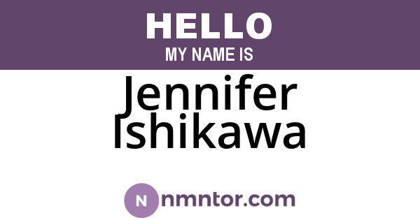 Jennifer Ishikawa