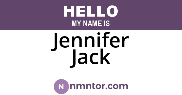 Jennifer Jack