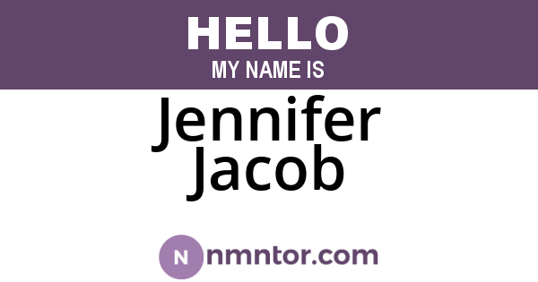 Jennifer Jacob