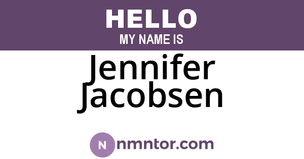 Jennifer Jacobsen