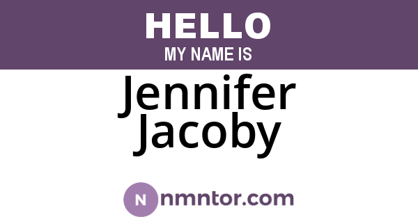 Jennifer Jacoby