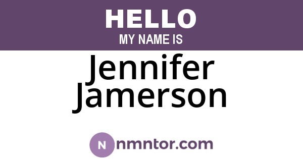 Jennifer Jamerson