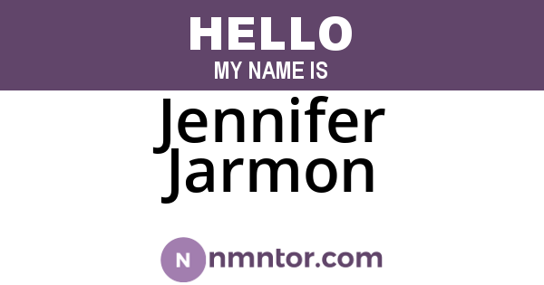 Jennifer Jarmon