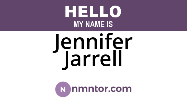 Jennifer Jarrell