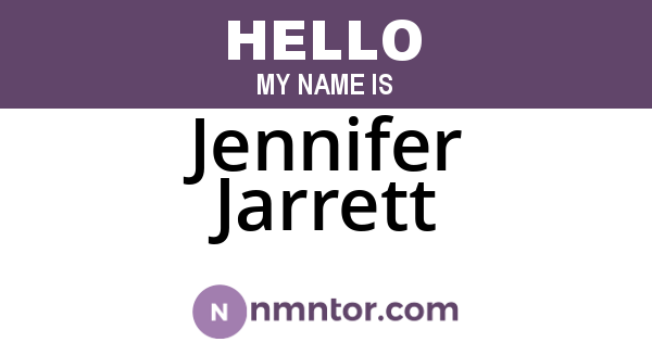 Jennifer Jarrett