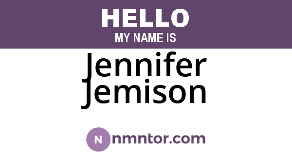 Jennifer Jemison