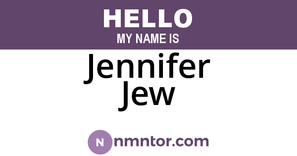 Jennifer Jew