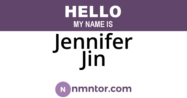 Jennifer Jin