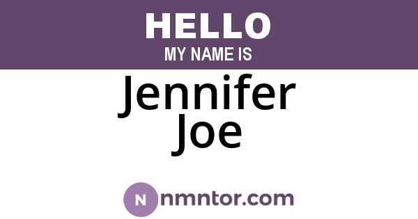 Jennifer Joe