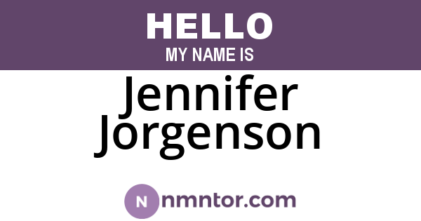 Jennifer Jorgenson