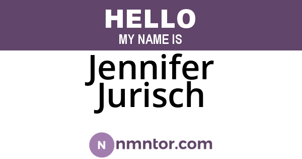 Jennifer Jurisch