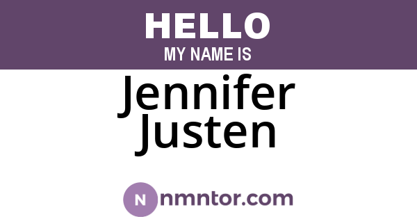 Jennifer Justen