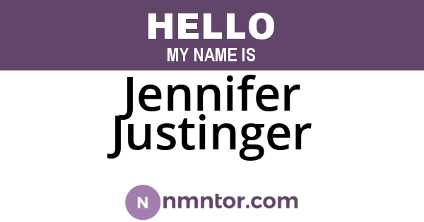 Jennifer Justinger