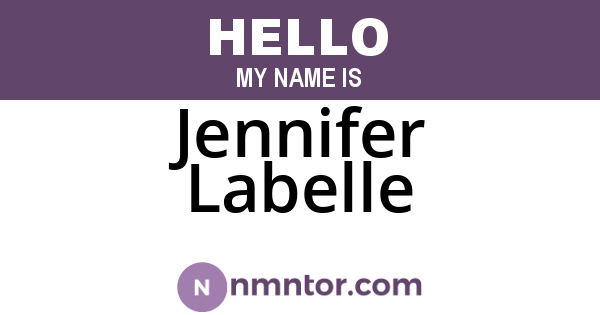 Jennifer Labelle
