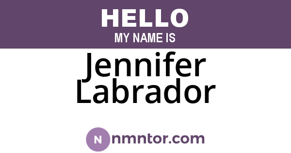 Jennifer Labrador
