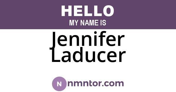 Jennifer Laducer