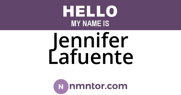 Jennifer Lafuente