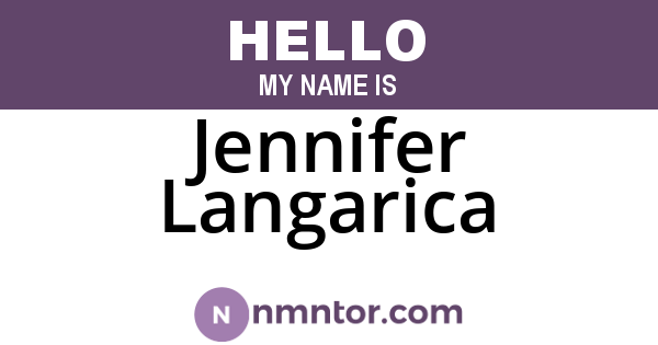 Jennifer Langarica