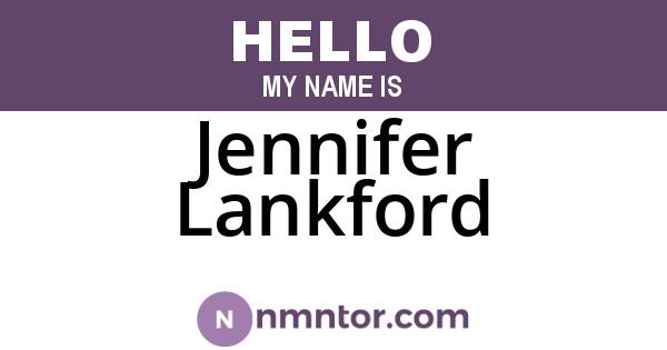 Jennifer Lankford