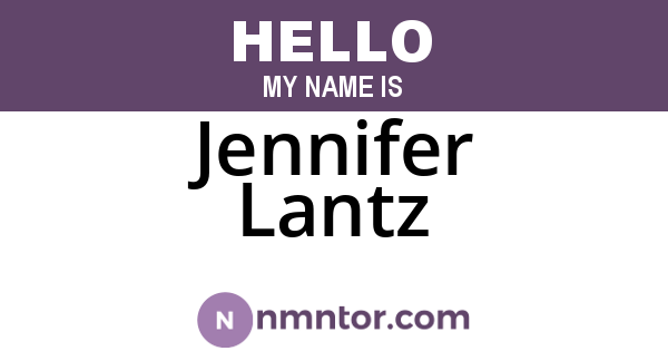 Jennifer Lantz