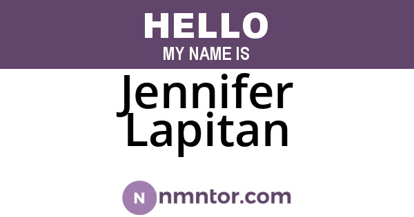 Jennifer Lapitan