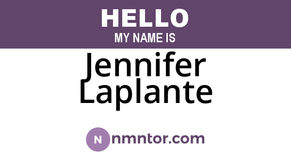 Jennifer Laplante
