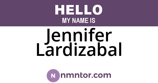Jennifer Lardizabal