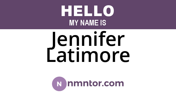 Jennifer Latimore
