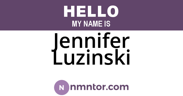 Jennifer Luzinski