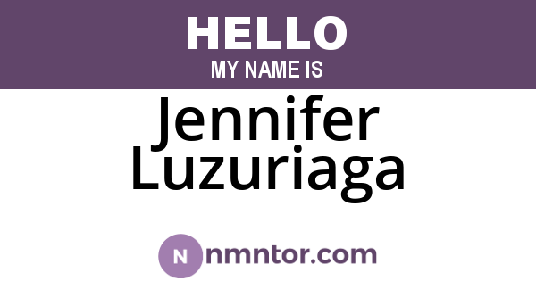 Jennifer Luzuriaga