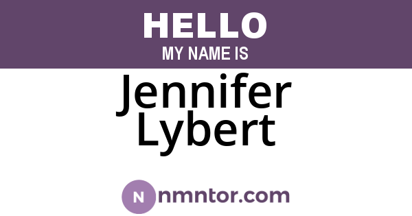 Jennifer Lybert