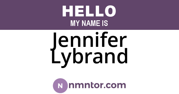 Jennifer Lybrand