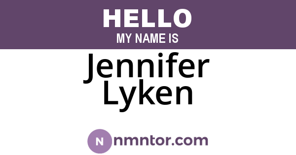 Jennifer Lyken