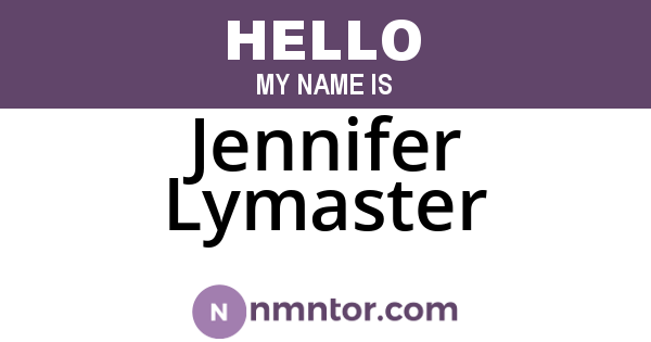 Jennifer Lymaster