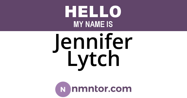 Jennifer Lytch