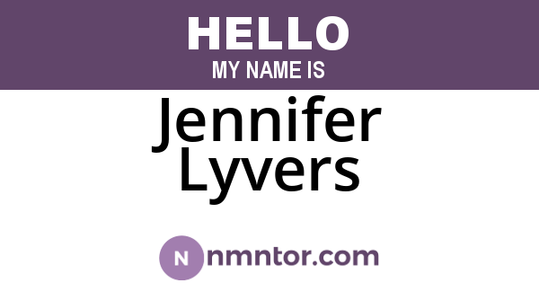 Jennifer Lyvers