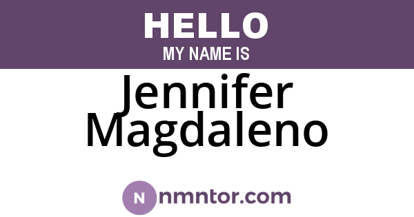 Jennifer Magdaleno