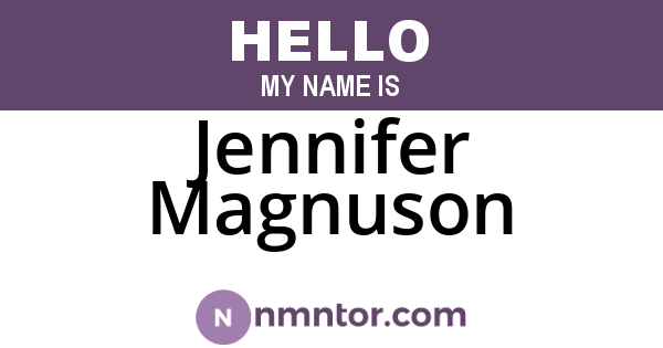 Jennifer Magnuson