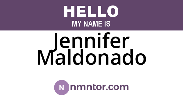 Jennifer Maldonado