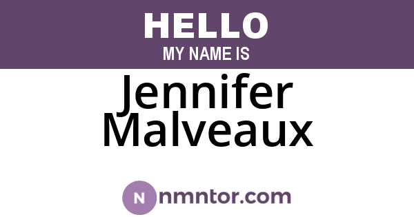 Jennifer Malveaux