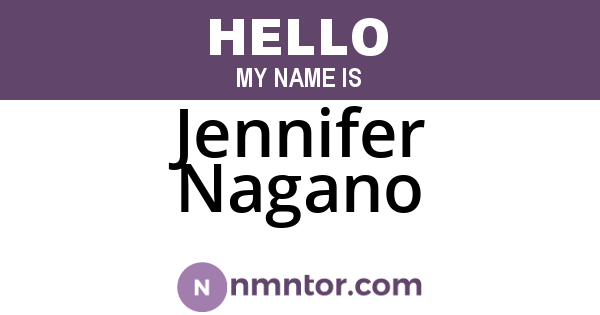 Jennifer Nagano