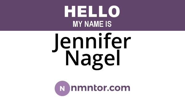 Jennifer Nagel