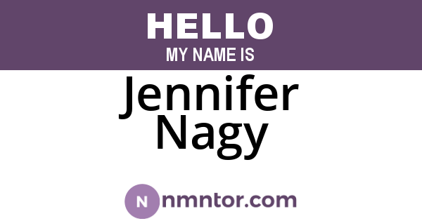 Jennifer Nagy