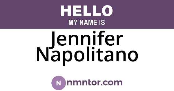 Jennifer Napolitano