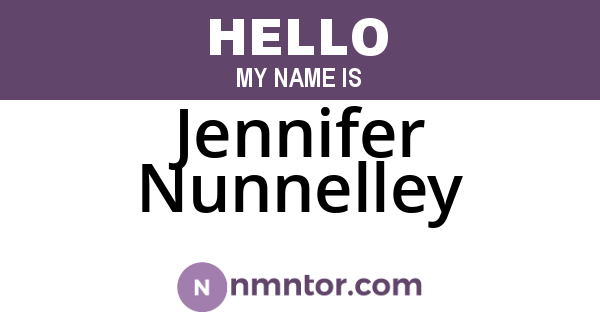 Jennifer Nunnelley