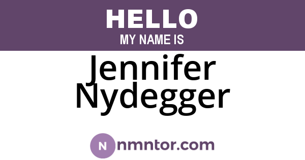Jennifer Nydegger