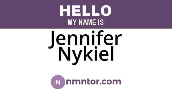 Jennifer Nykiel