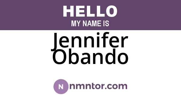 Jennifer Obando