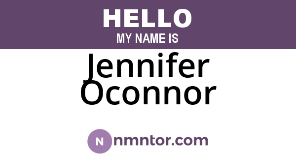 Jennifer Oconnor